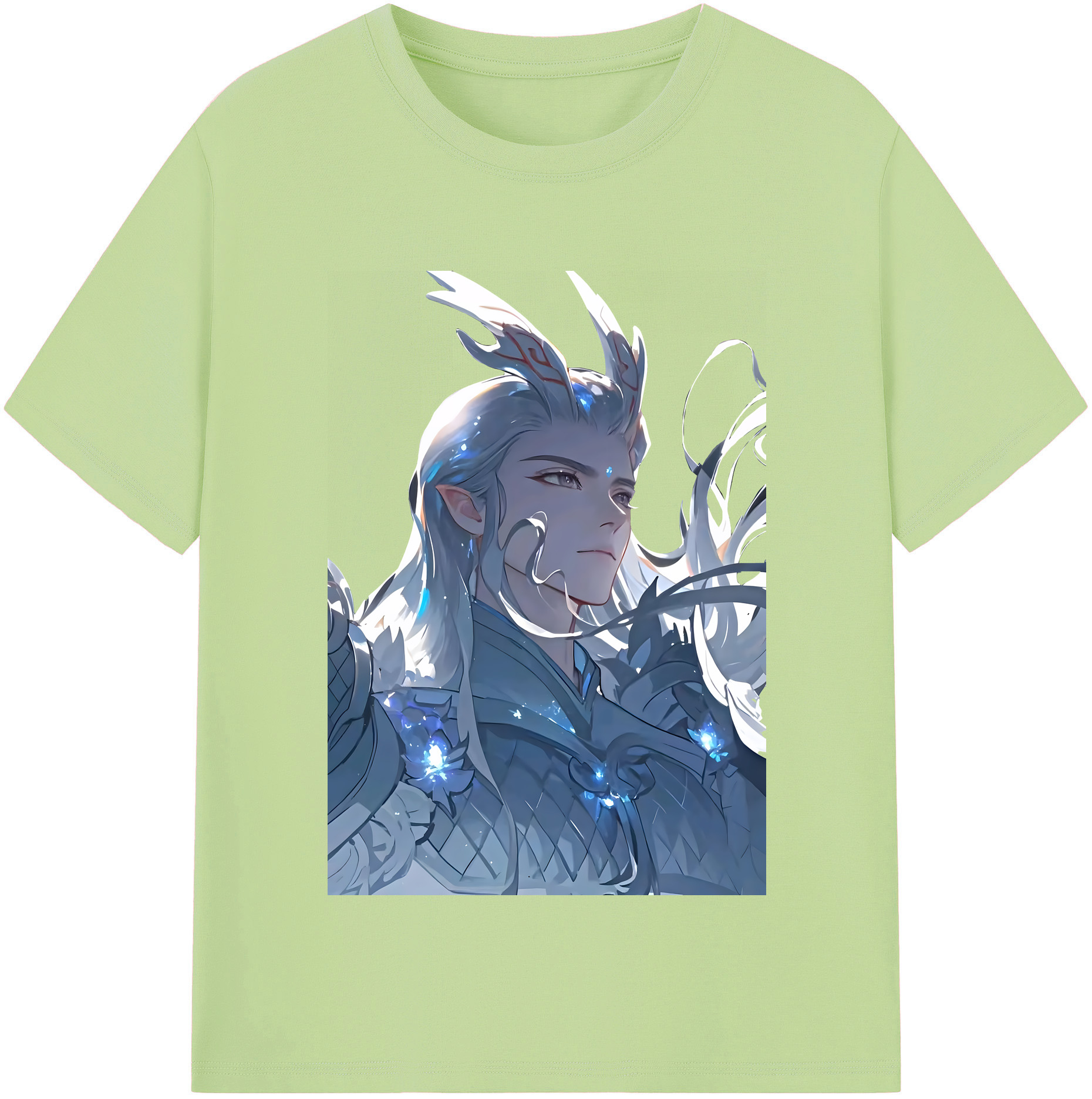 （画像用） Ne Zha 2 ナタ 魔童の大暴れ 綿100％半袖Tシャツ（フロントプリント）